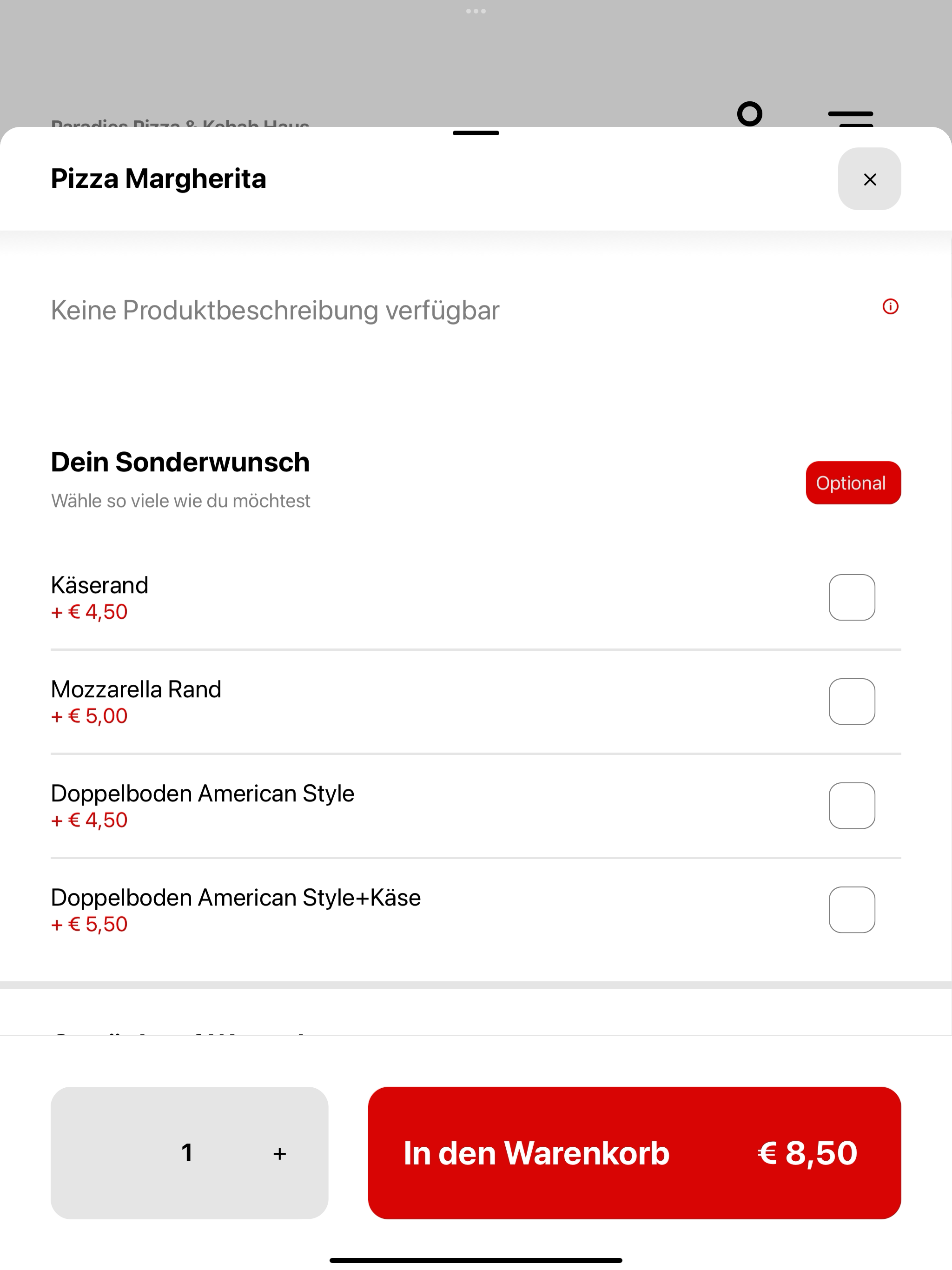 Paradies Pizza & Kebab Haus