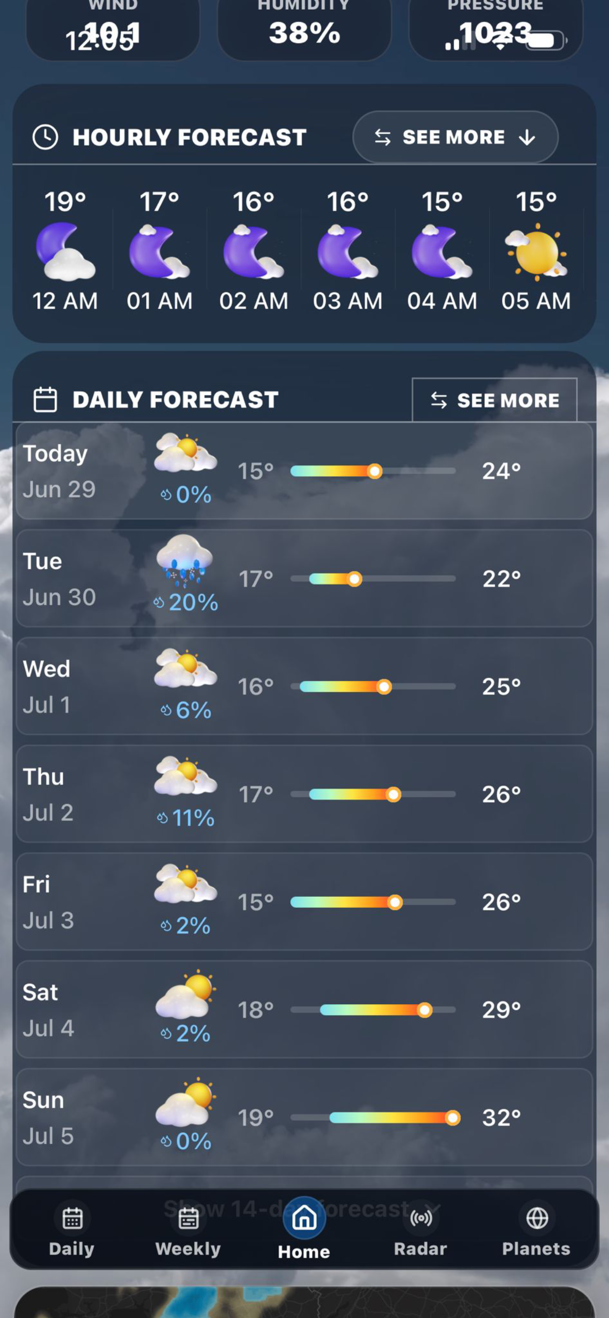 SkyFlow Weather screenshot 5