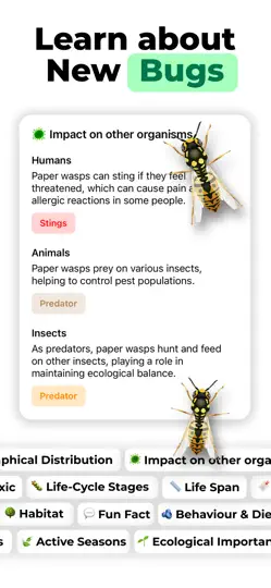 Captura de pantalla de Insect Identifier: Bug Finder en iPhone 3