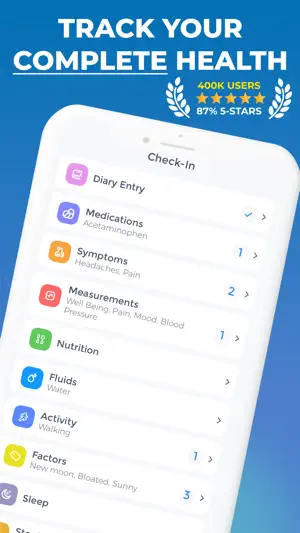 Symptom Tracker - CareClinic screenshot 1