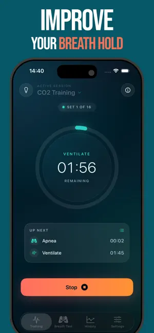 Freediving Apnea Exercise screenshot 1