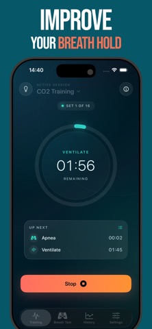 Freediving Apnea Exercise Screenshot 1 of 6