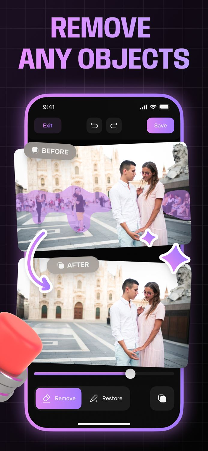 Remove Objects. Edit Photo