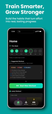 Ngym - Workout Tracker Gym Log Screenshot 1 of 5