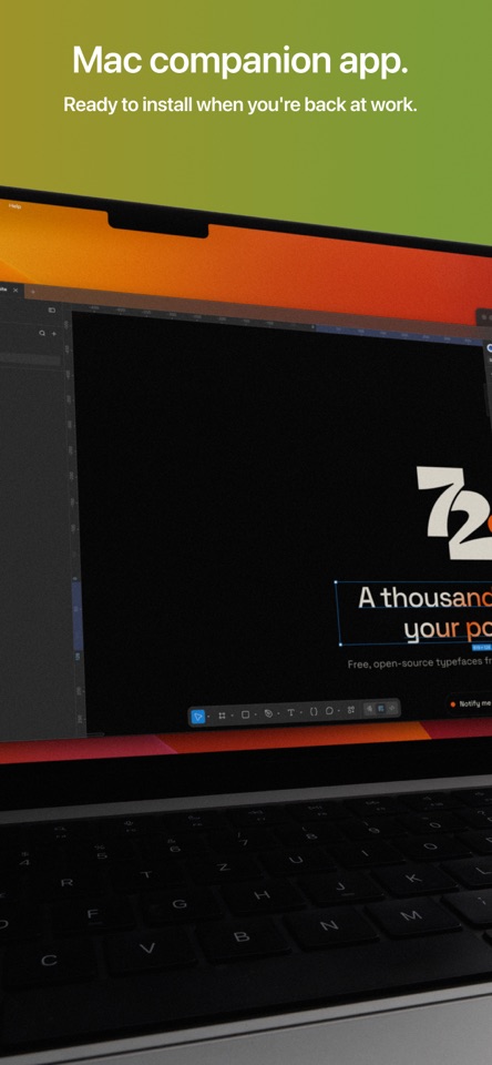 72pt: Fonts for Designers screenshot 9