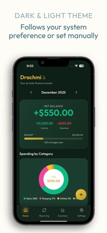 Drachmi - Finance Tracker iPhone screenshot