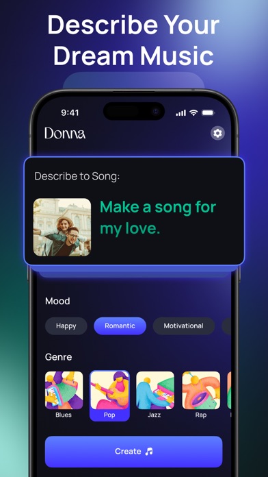 AI Song & Music Maker - Donna Screenshot