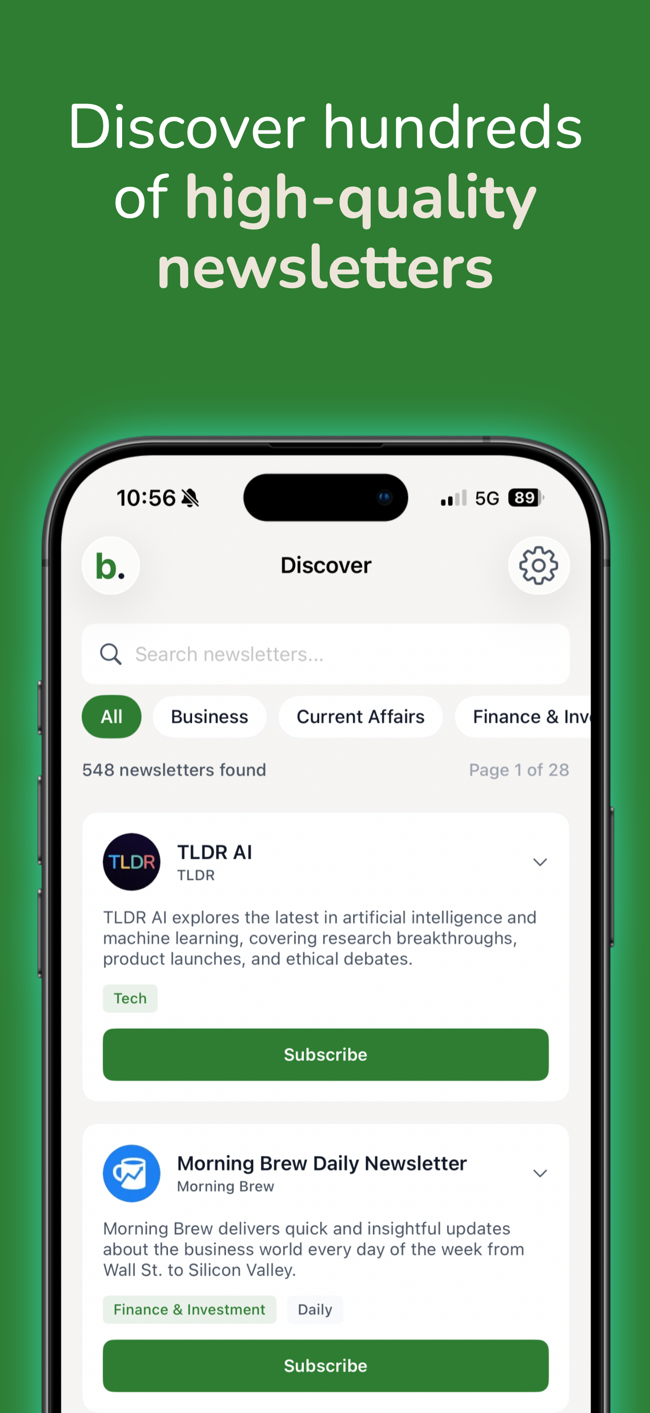 Newsletter Reader by Bilig