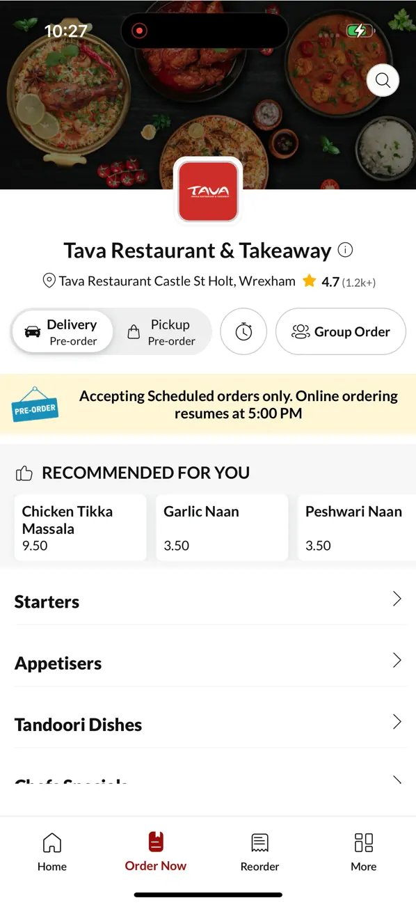 Screenshot #2 pour Tava Restaurant & Takeaway