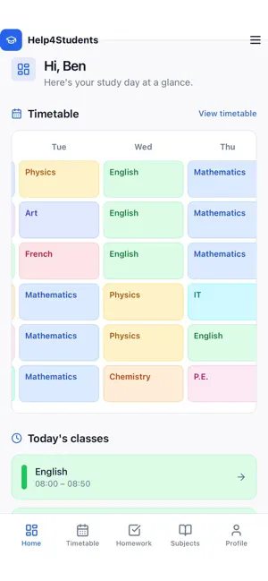 Help4Students screenshot 1