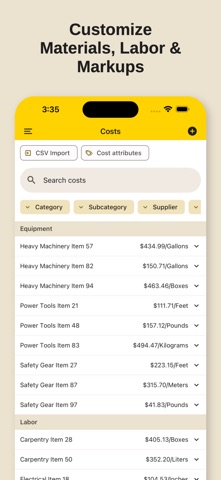 CostForge - Estimate, Invoices iPhone screenshot
