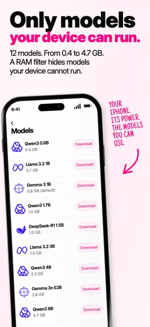 Pinku: Private Local AI Chat screenshot 4