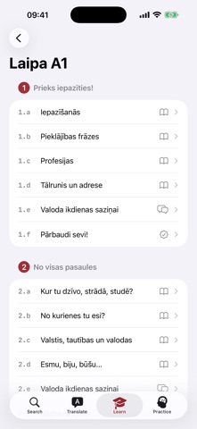 Learn Latvian — Dictionary iPhone screenshot