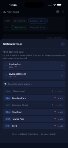 My Next Train — Live Times Screenshot 2 of 2