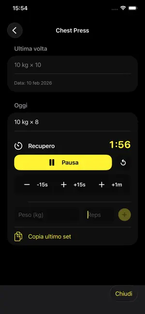 FitnessNote screenshot 2