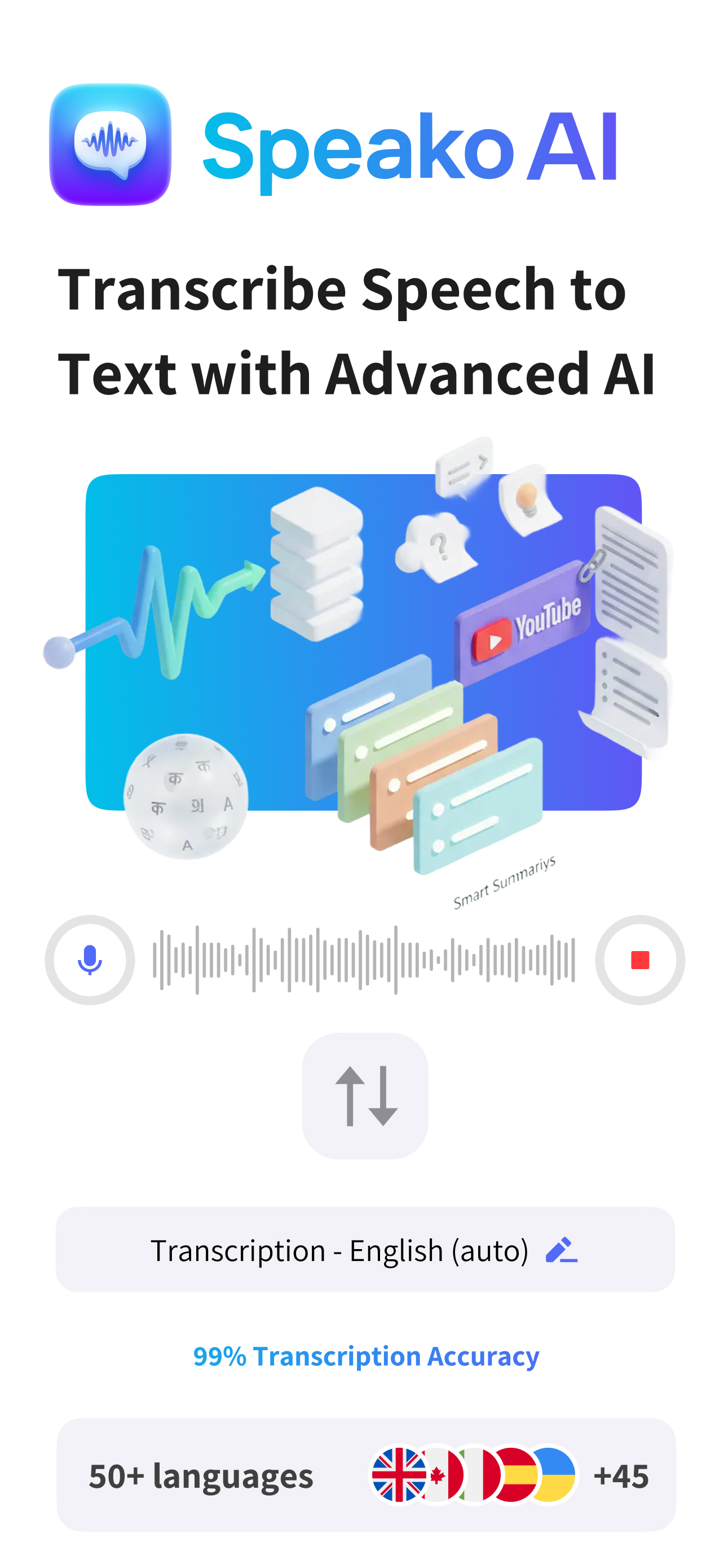 Speak AI: Voice Notes To Text