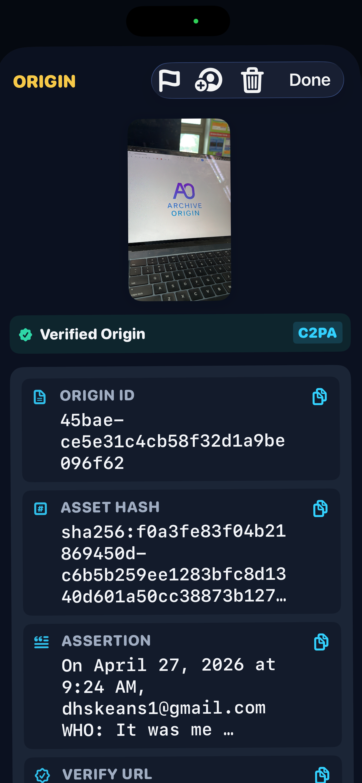 Archive Origin