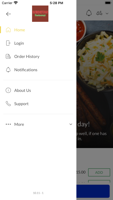Kurdistan Restaurant Screenshot