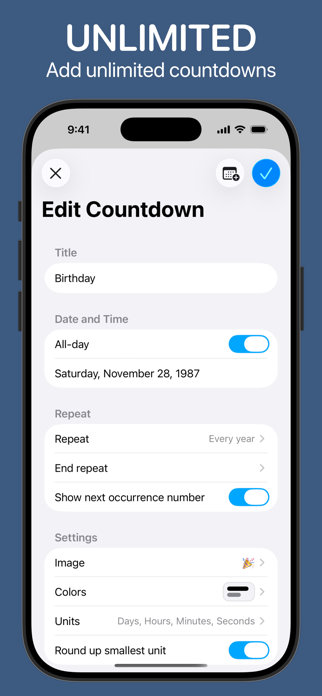 Countdowns - Event Countdown Screenshot 3 of 5