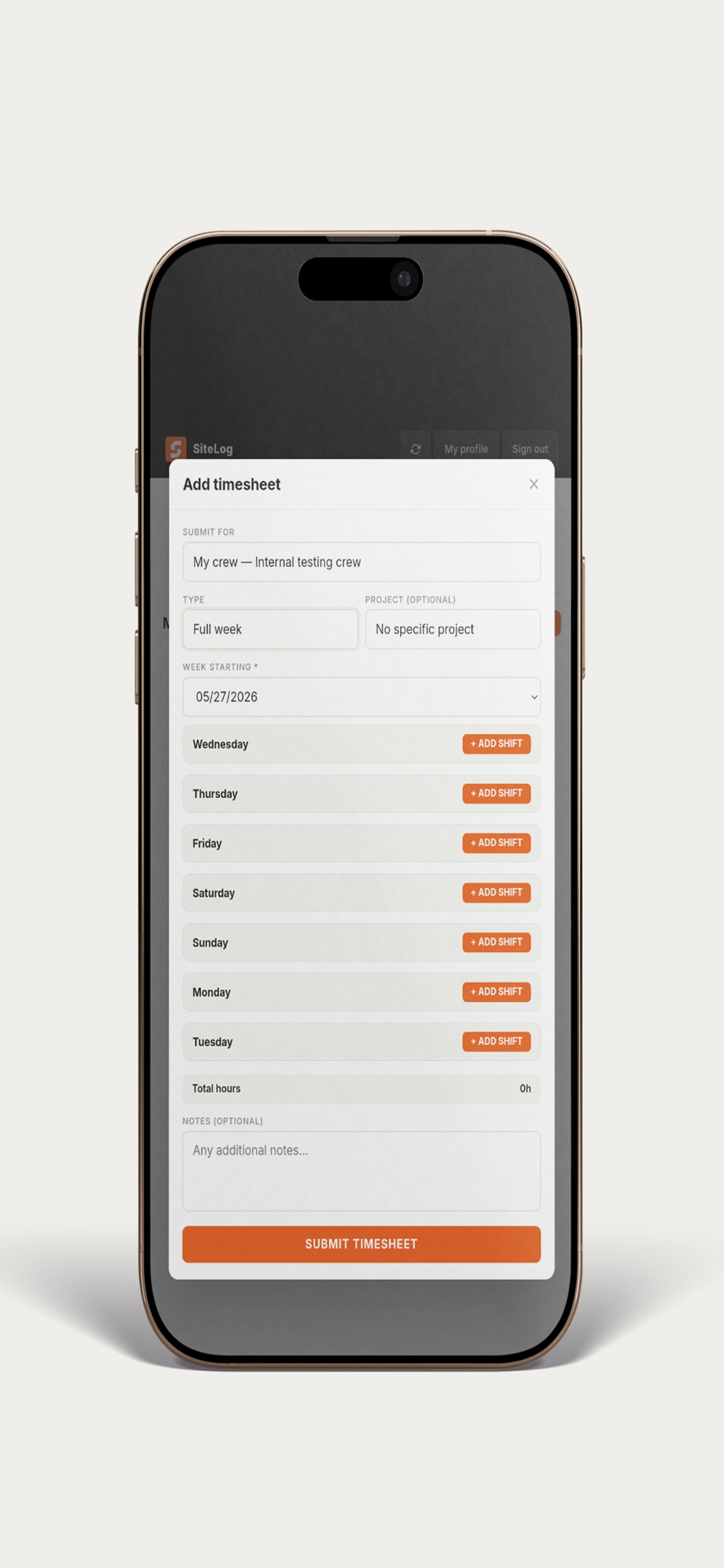 SiteLog UK screenshot 6