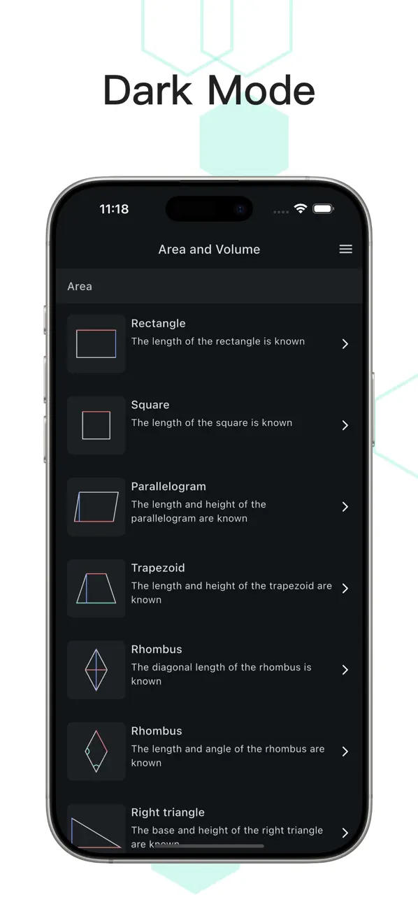 Screenshot #2 pour Area And Volume