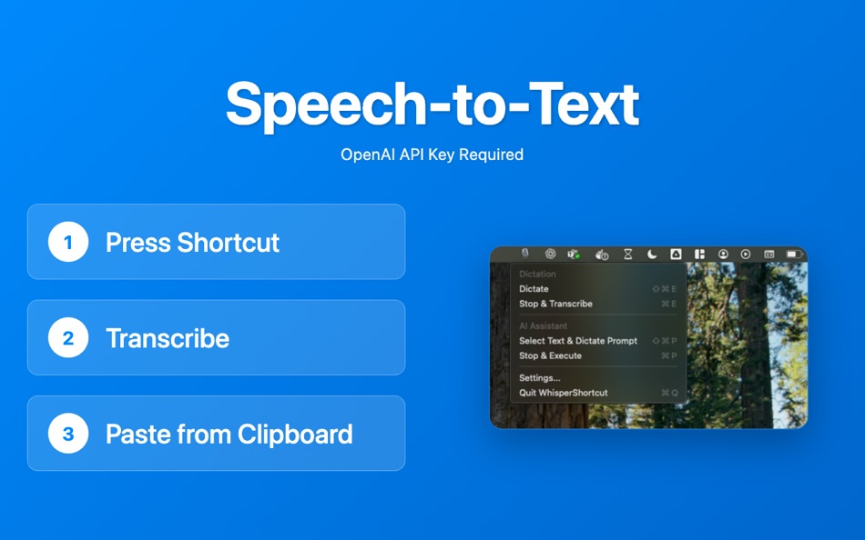 #1. WhisperShortcut (macOS) 由: Magnus Godde