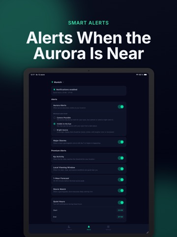 Aurora Forecast AI Tracker iPad screenshot