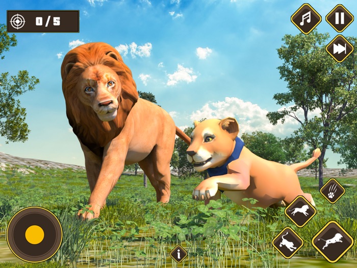 야생 사자 게임 사자 시뮬레이터