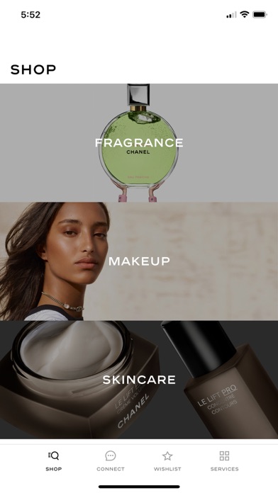 CHANEL Fragrance and Beauty Screenshot