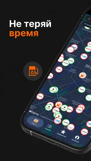 Скриншот Бензокарта на iPhone 1