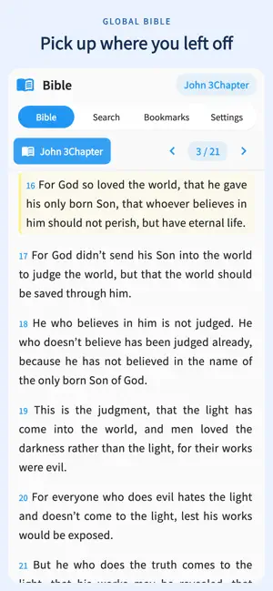 Global Bible - Offline Bible screenshot 1
