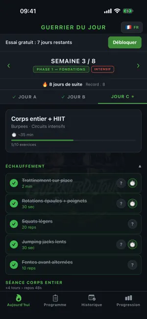 GuerrierDuJour screenshot 1