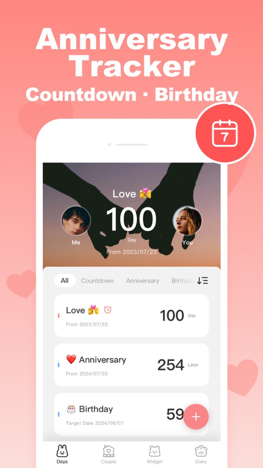 #3. Memories: My Love Days Counter (iOS) 由: 开学 唐