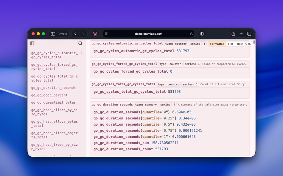 #3. Prometheus Formatter (macOS) Ved: Shahab Kondri
