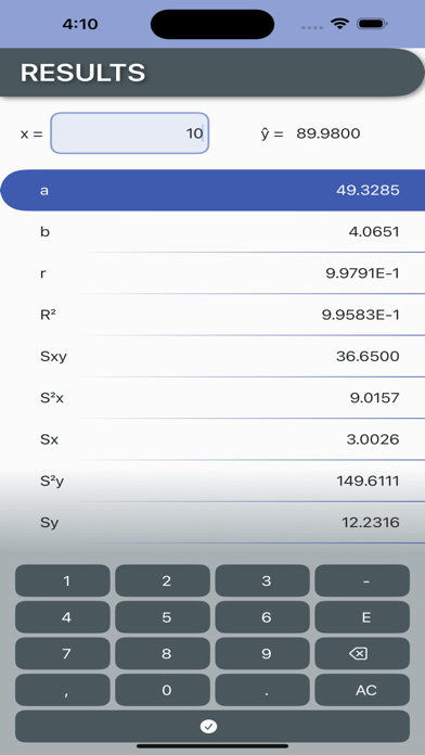 Screenshot #3 pour Regression Analysis