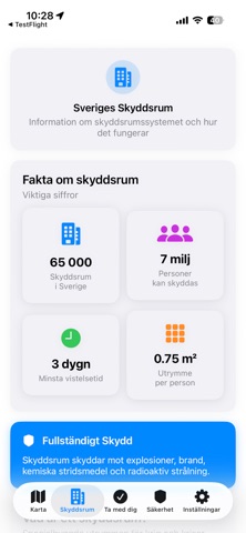 Skyddsrum i Sverige iPhone screenshot 3