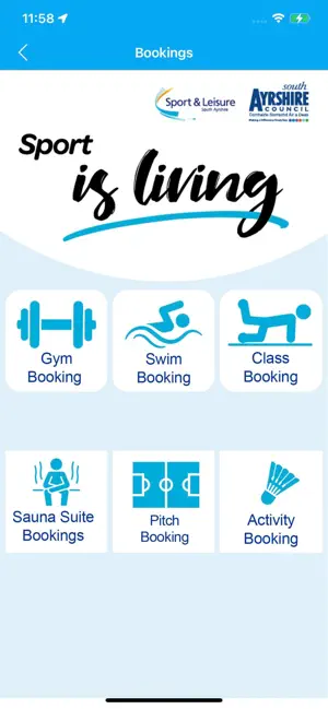 SAC Leisure screenshot 2
