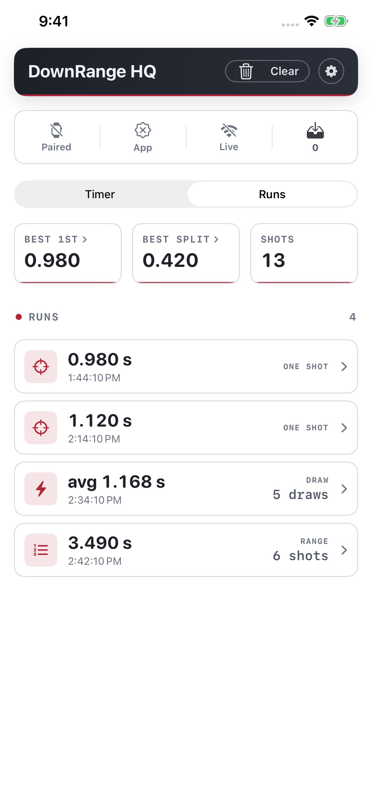 Screenshot 4 of DownRangeHQ Shot Timer
