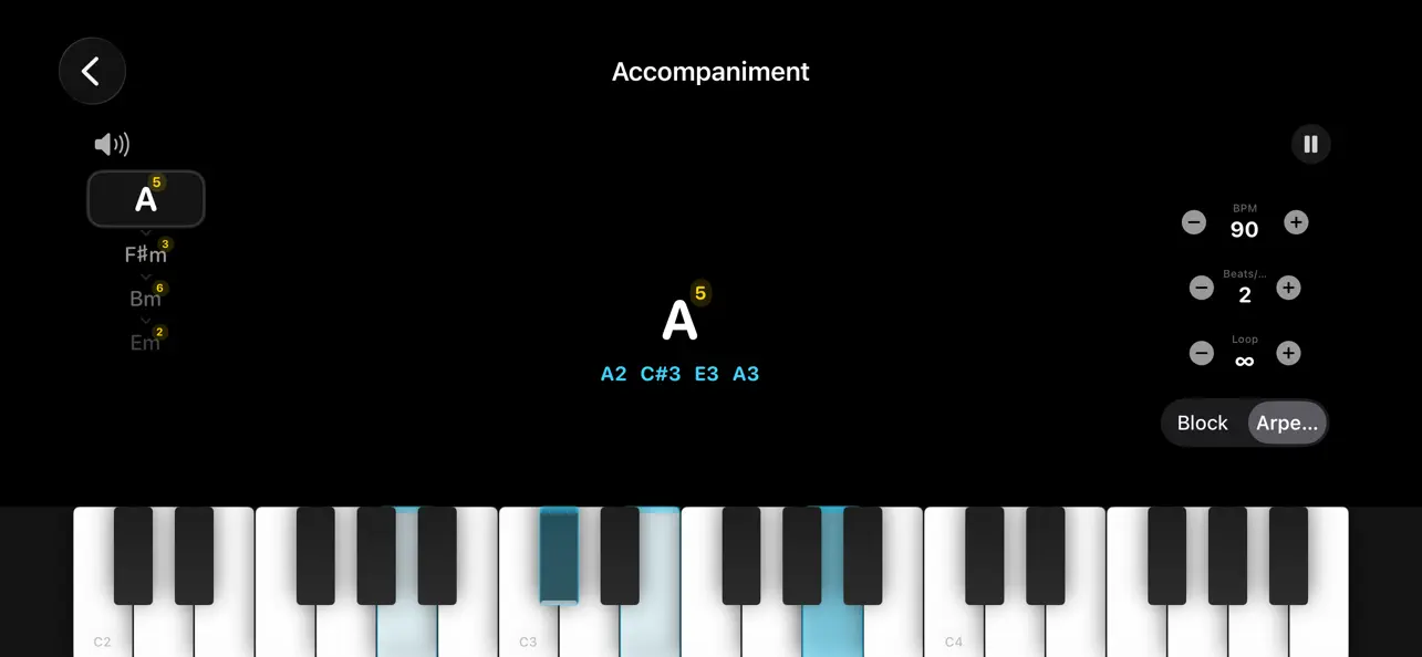 #1. ChordFlow: Piano Chord Trainer (iOS) 由: 泽 眭