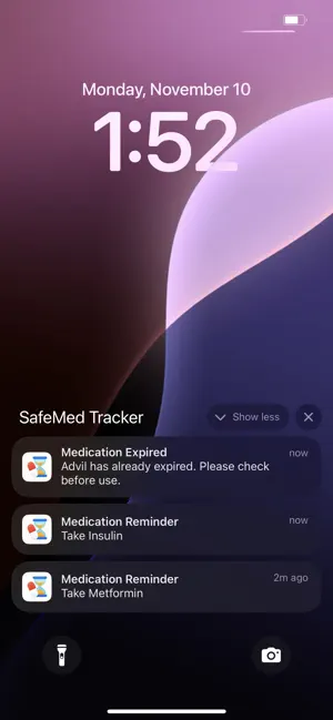 SafeMed Tracker screenshot 1