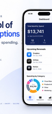 Subscription Manager - Track screenshot
