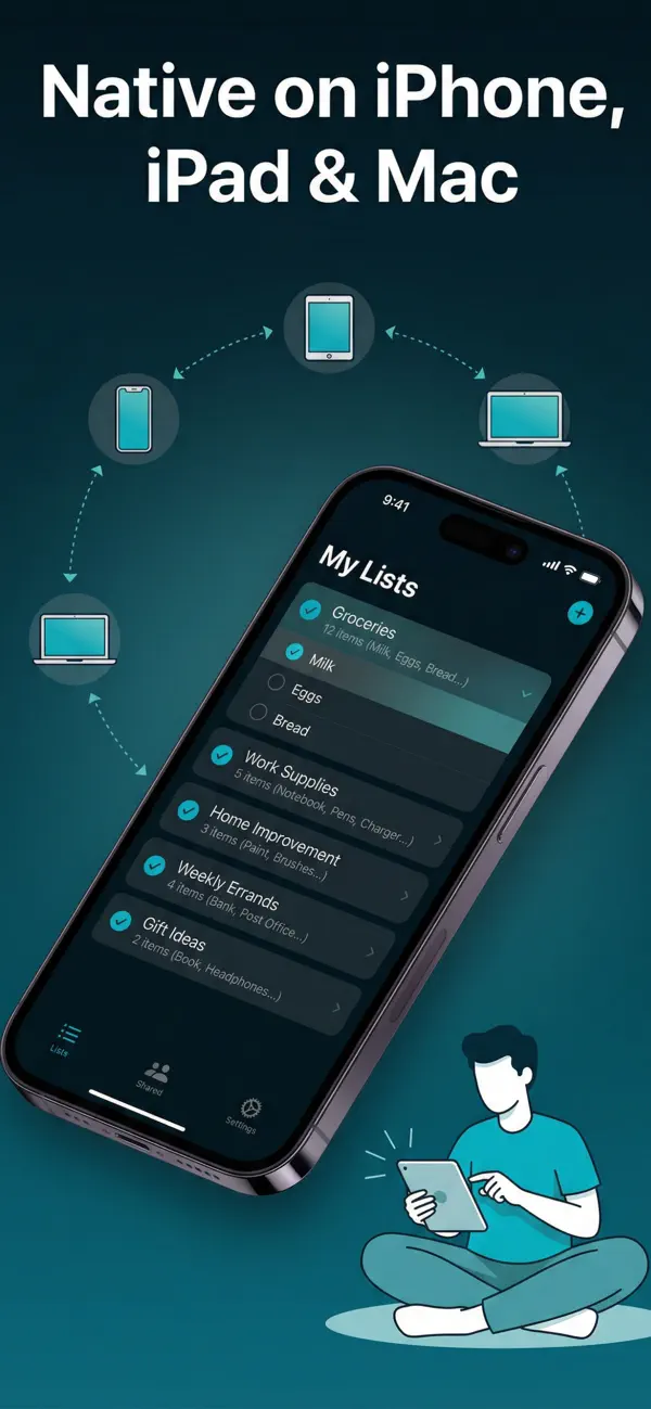 Screenshot #2 pour OurList - Family Lists