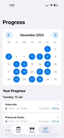 ION: Workout Log Screenshot 5 of 5