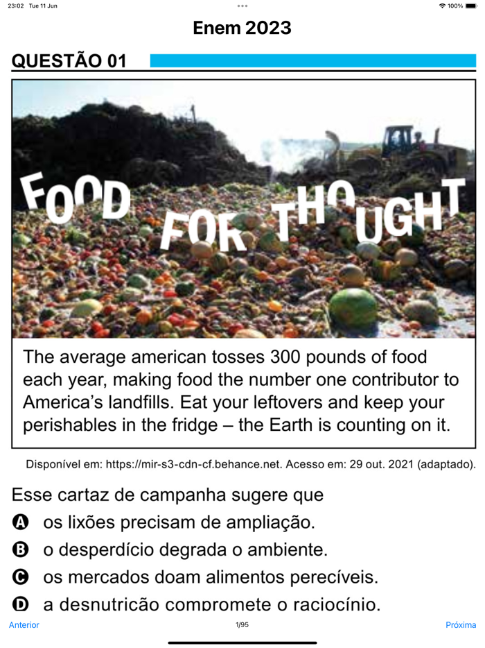 Prova Enem 2023