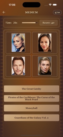 Cast Quiz iPhone screenshot