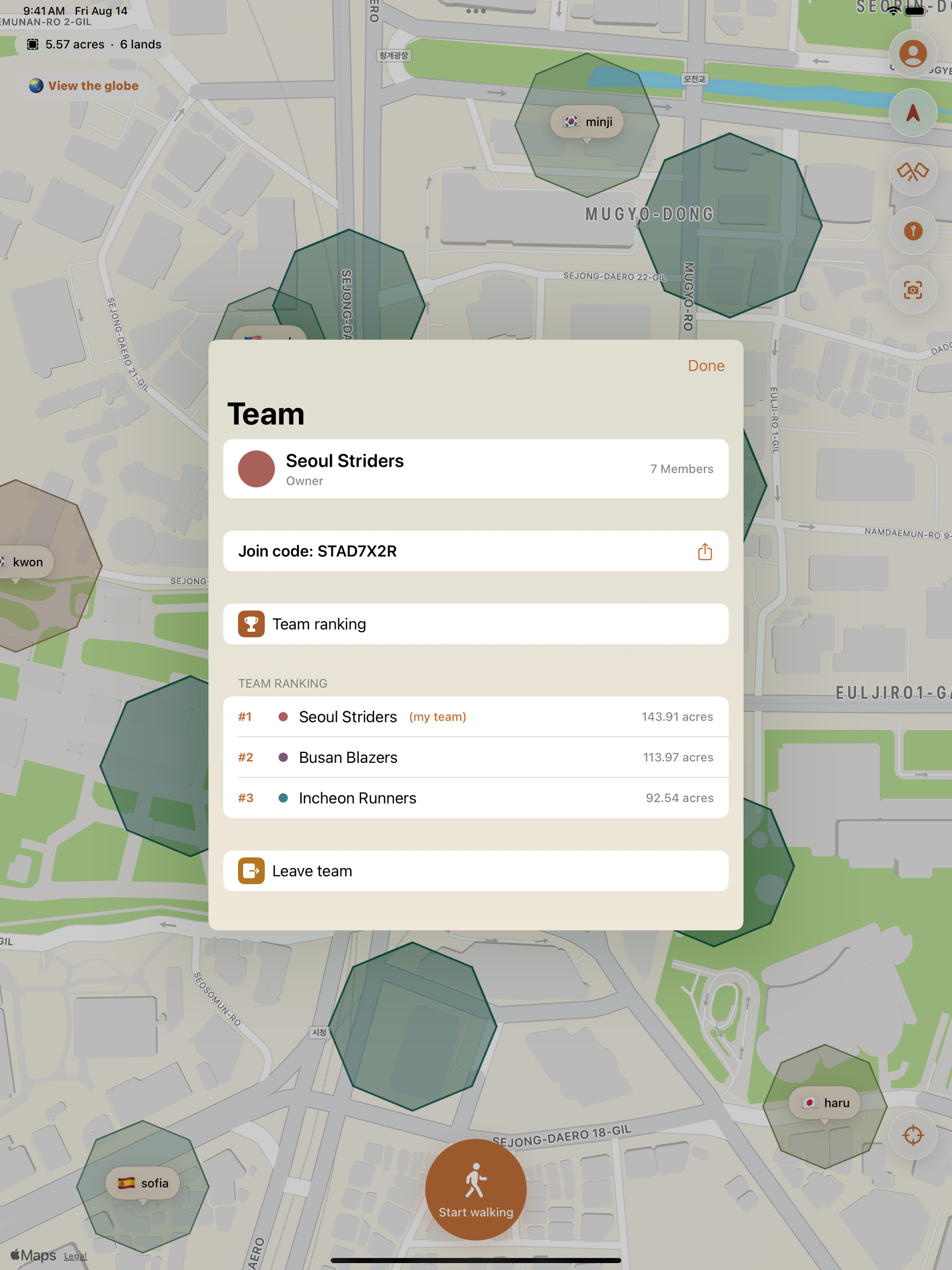 Plotta GPS: Territory Walk screenshot 14