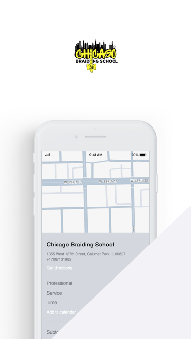 Chicago Braiding School iPhone screenshot 1 - Lifestyle app