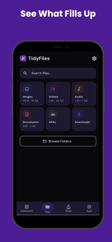 TidyFiles - Cleaner & Manager Screenshot 2 of 6