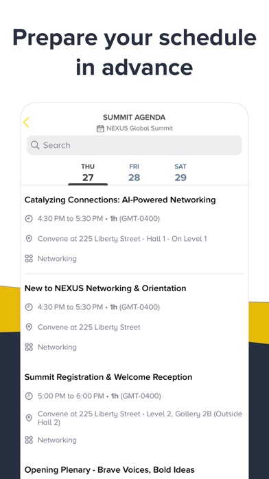 NEXUS Events Screenshot