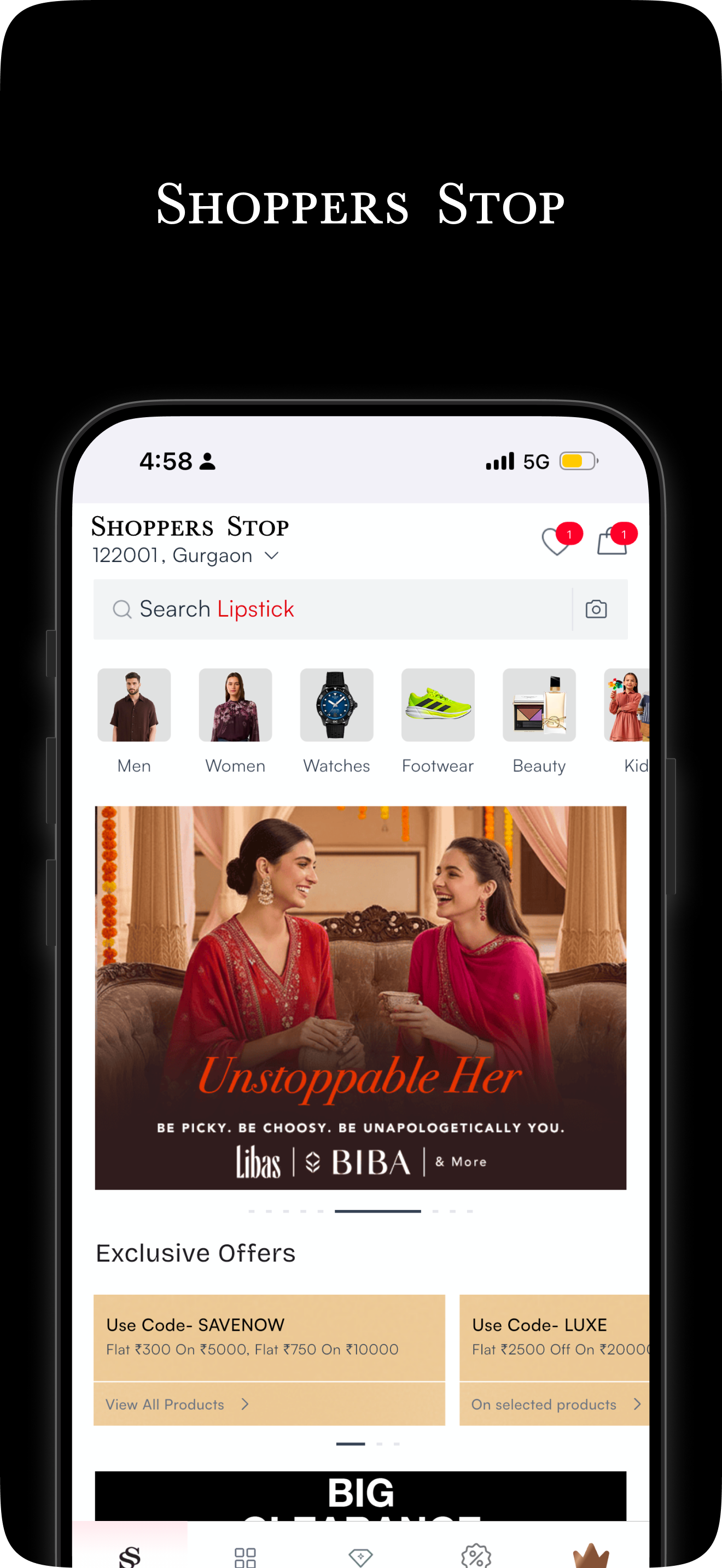 Shoppers Stop Fashion Shopping